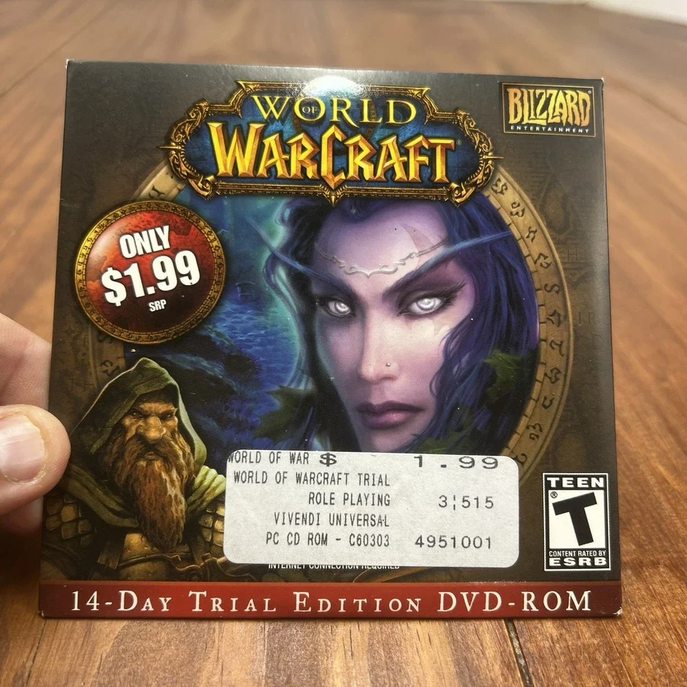 World of WarCraft 14-Day Trial Edition DVD-ROM ~ New Rare PC/Mac Version